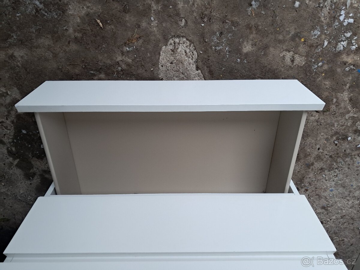 Ikea komoda Malm bílá 4 zásuvky - 8