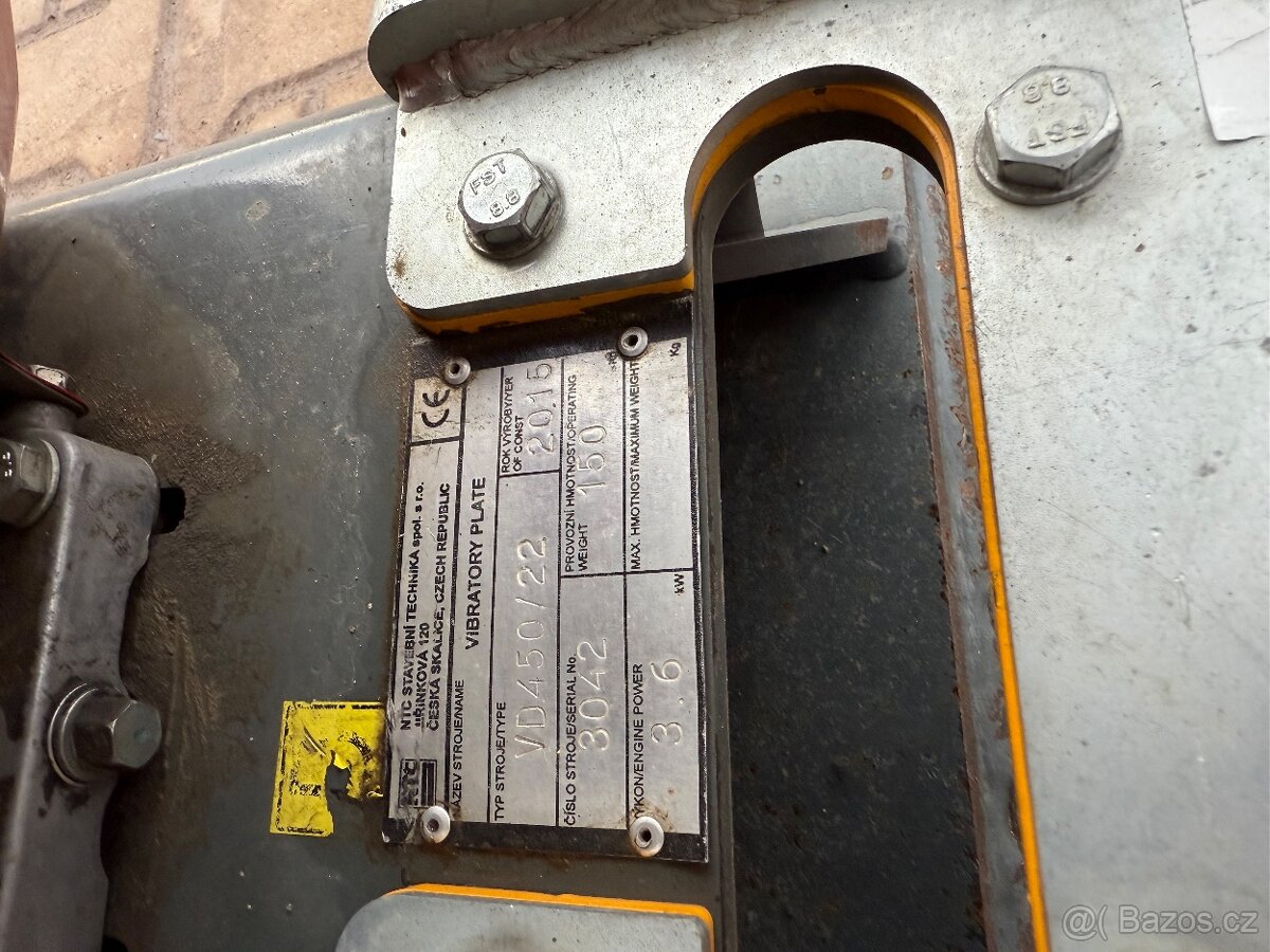 NTC VD 450/22 vibrační deska o váze 150kg - 8