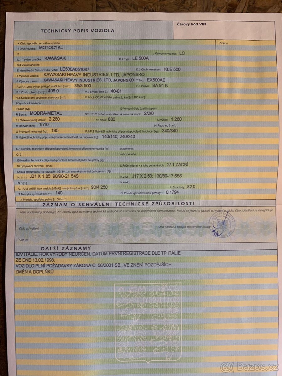 Kawasaki KLE 500 - 8