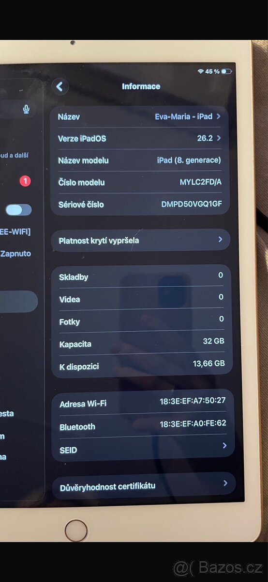 Apple iPad 8 (2020) 10.2'' - 8