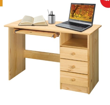 Nábytek masiv dřevo set 6ks - knihovny, komoda, stůl, postel - 8