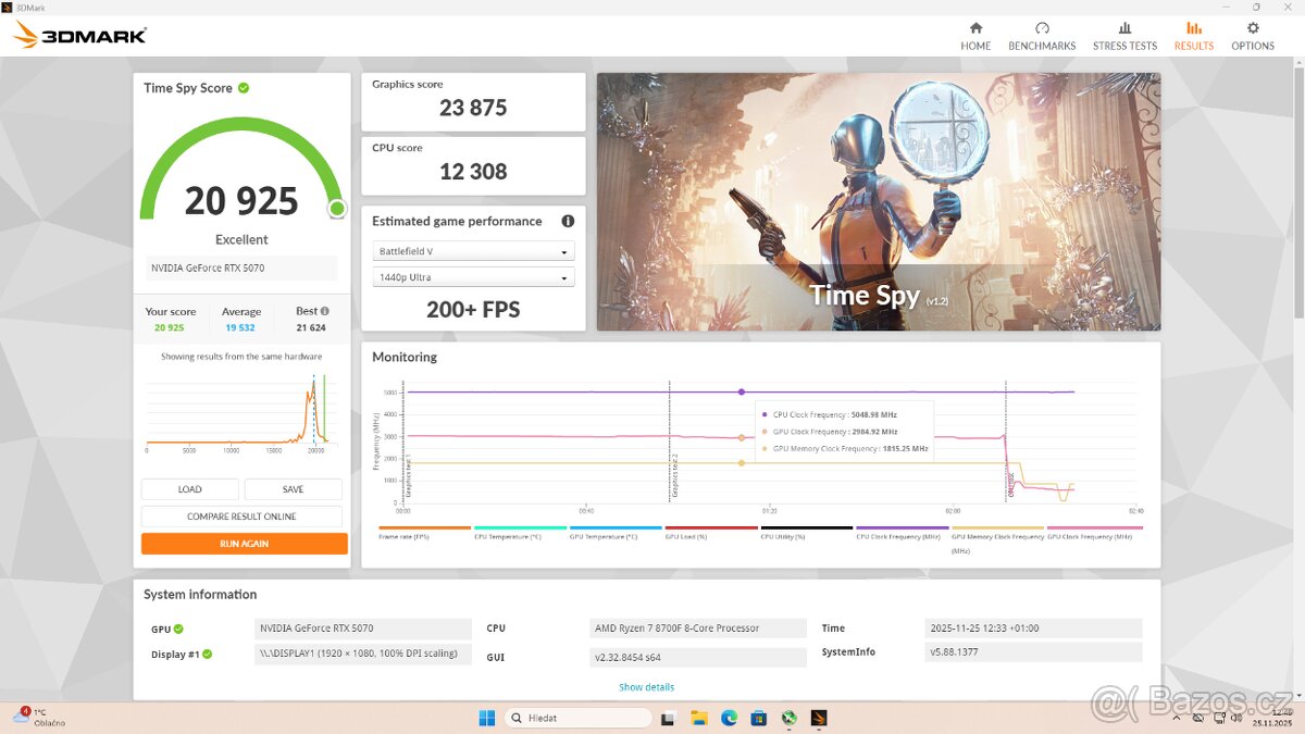 Herní PC AM5/Ryzen 7/RTX 5070 12GB/32GB RAM/2TB NVMe - 8