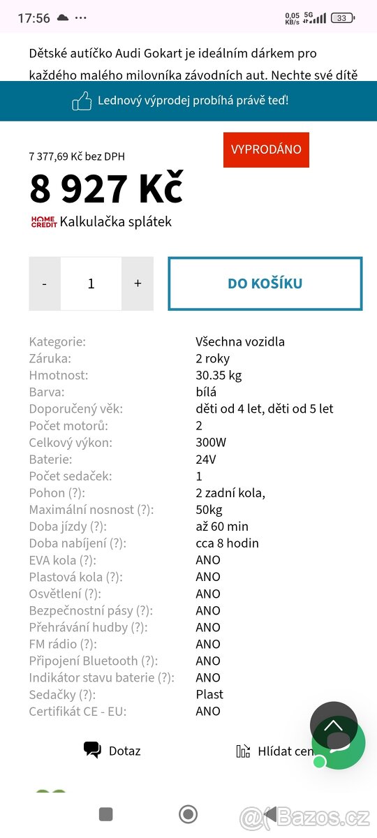 Drift elektrická motokára od 4 let - 8