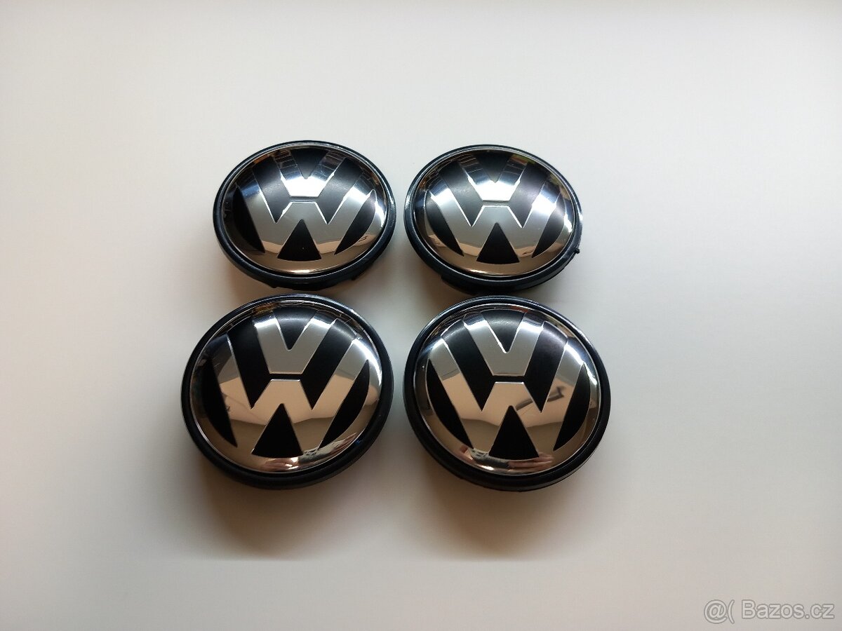 Středové krytky Vw, 65x56mm, chrom logo - 8