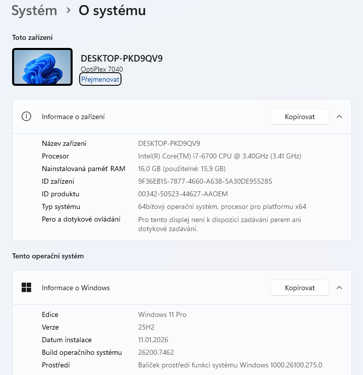 DELL i7 6700,16GB DDR4,SSD,HDD,Windows 11,záruka - 8