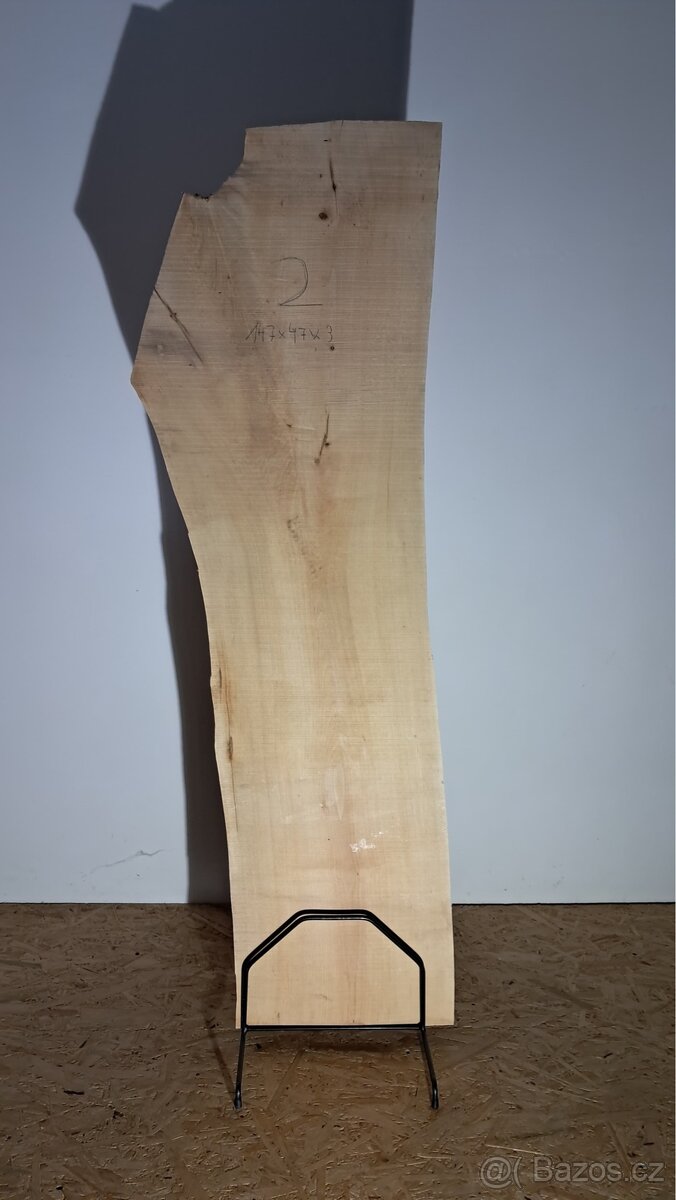 Javorové fošny - epoxidový stůl - 8