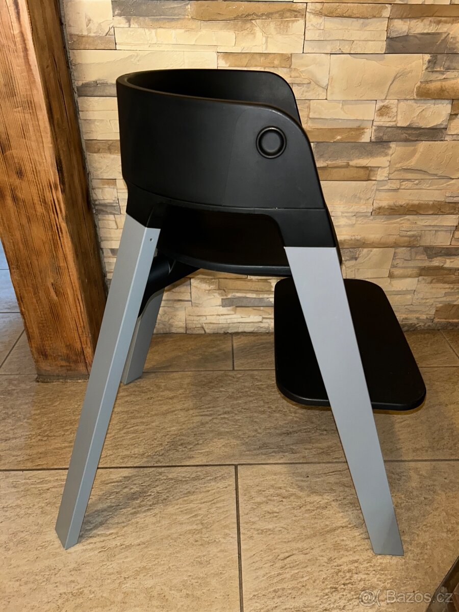 Židlička Stokke Steps Black/ Storm Grey - 8