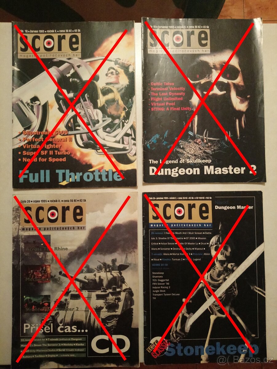 Časopisy SCORE č. 1 - 8