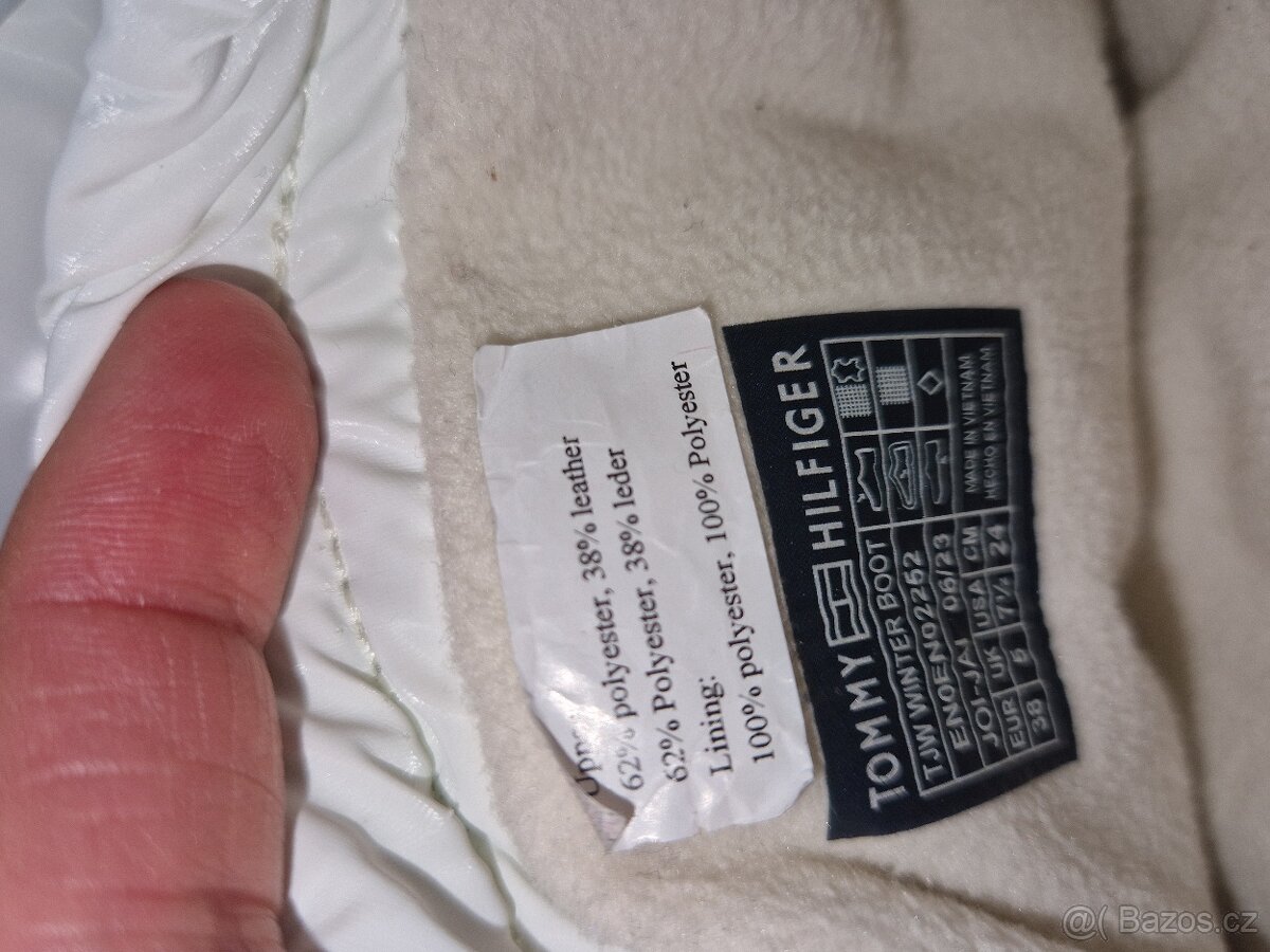 Snehule Tommy Jeans, vel. 38, bile, kremove - 8