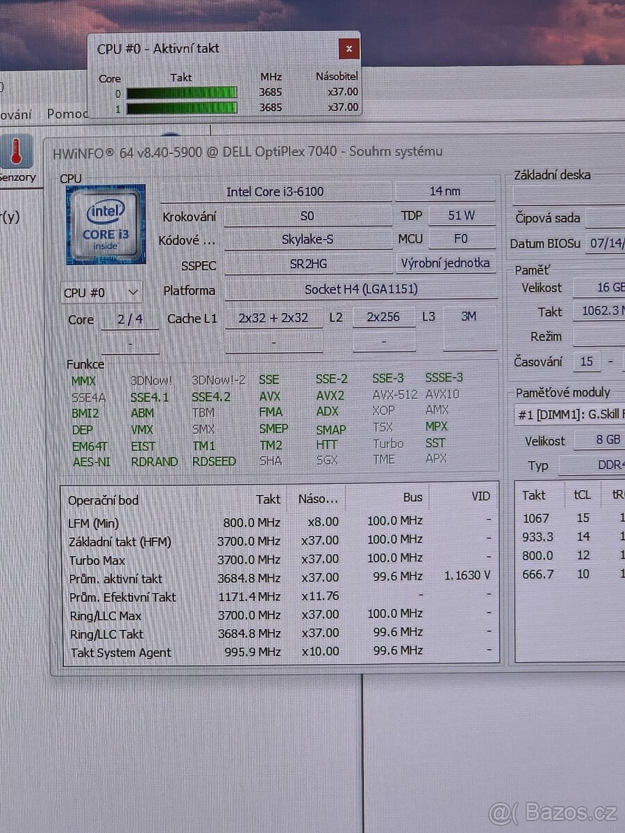 MiniTower | 16GB RAM | Nový 256 NVMe SSD | W11pro - 8