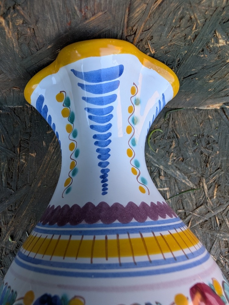 Retro váza, folklór, zn. Modra. - 8