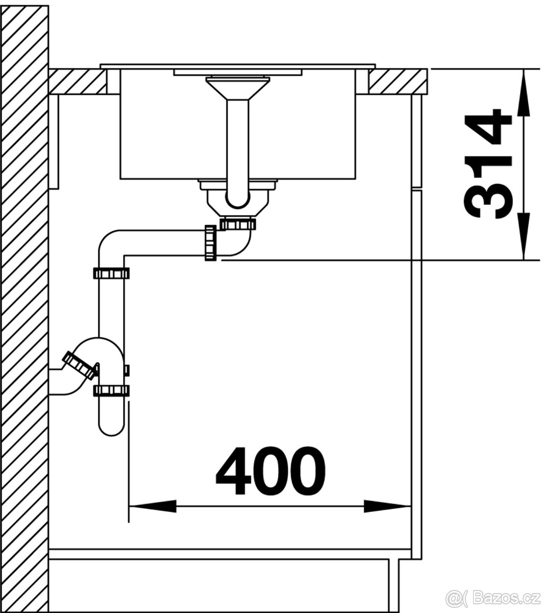 Blanco Favum 45 S – granitový kuchyňský dřez s odkapem - 8
