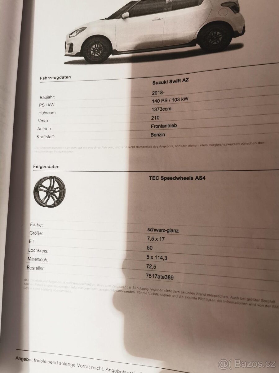 Kola TEC speedwheels as4 7.5x17 - 8