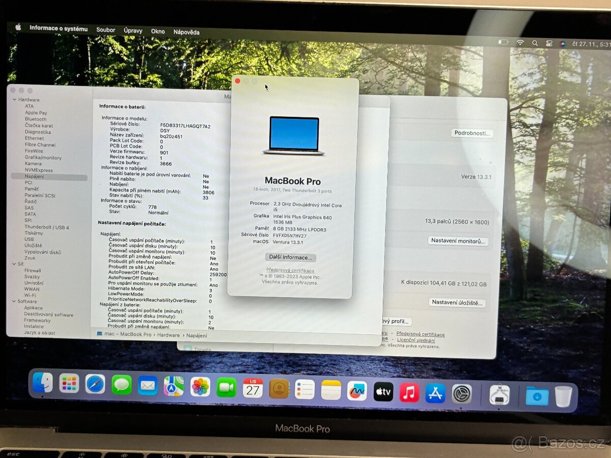 MacBook Pro 13'' 2017 / i5 / 8GB RAM / 128GB SSD - DPH - 8