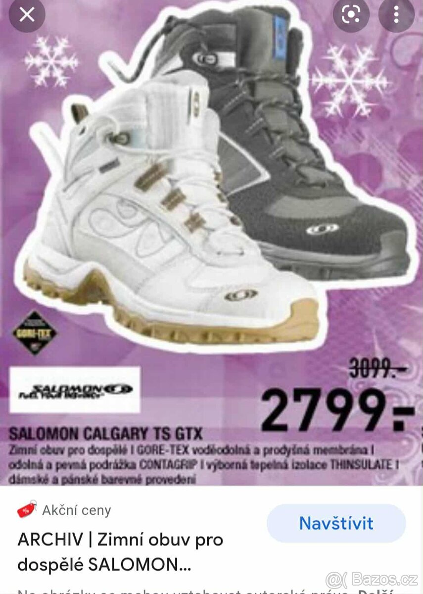 Dámské zimní boty Salomon Calgary GTX vel.41 1/3 - 8