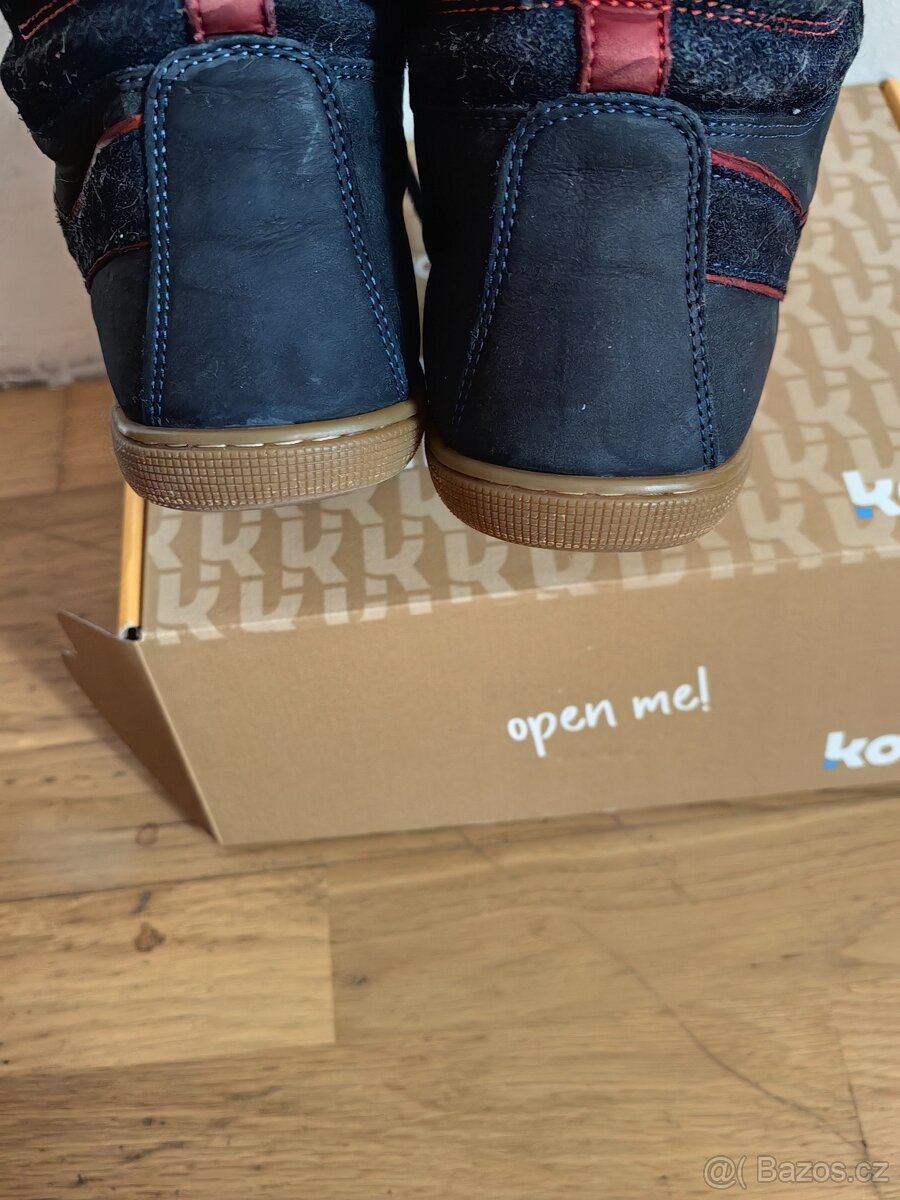 Zimní barefoot kožené boty s membranou Koel - 8