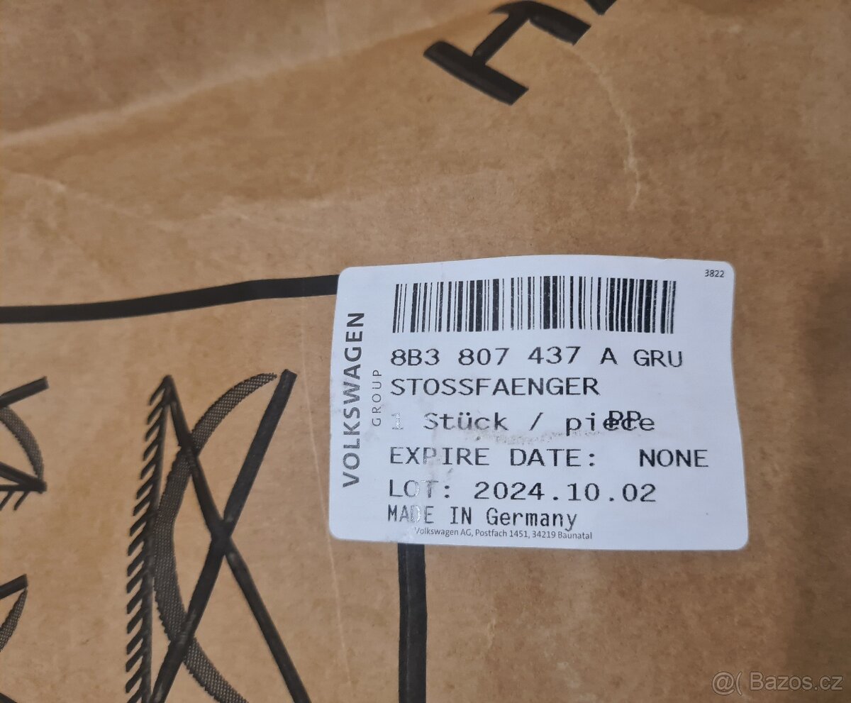 NOVÝ Nárazník Audi A5 B10 S-Line - ORIGINÁL - 8