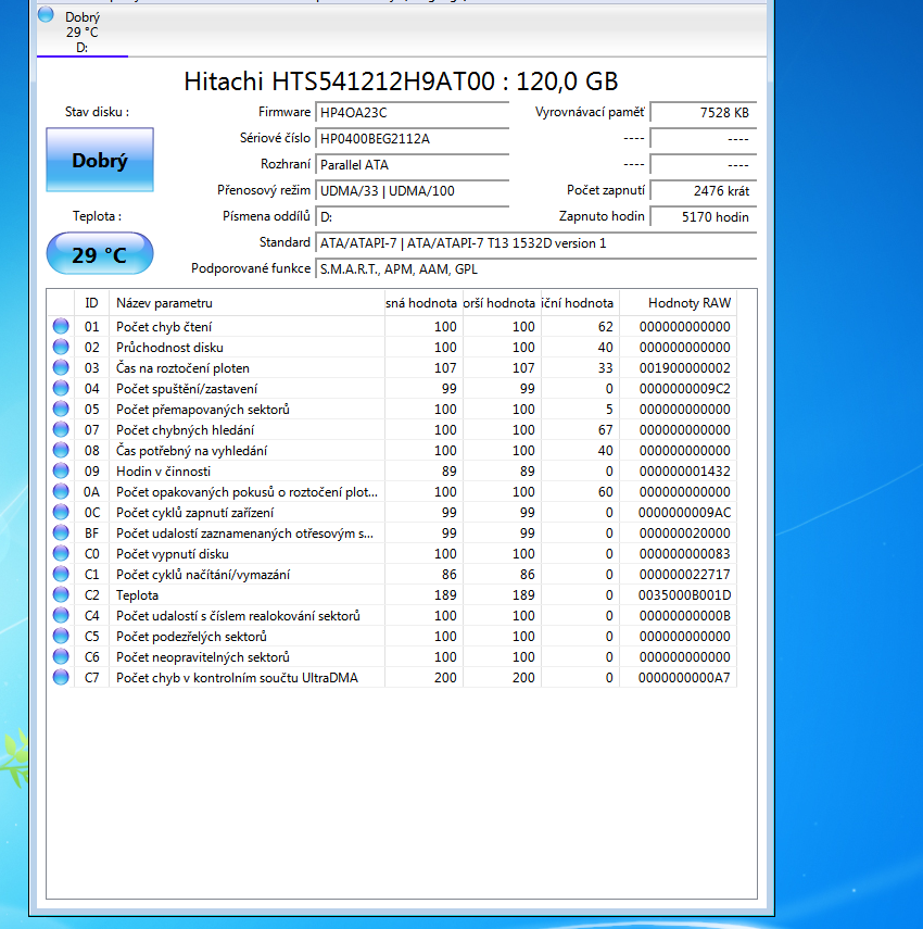 6x IDE HDD do Notebooku bez vadných sektorů. - 8