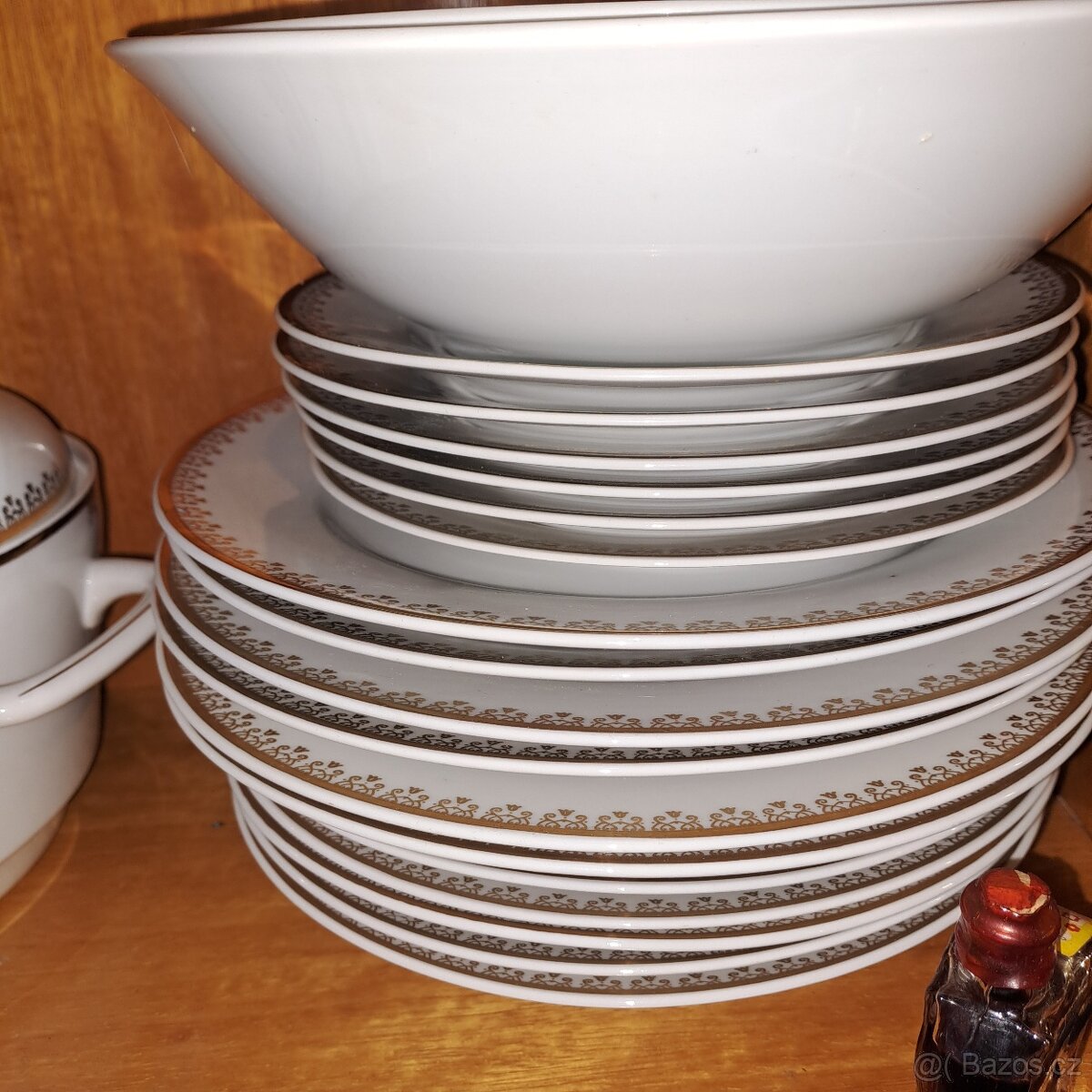 Porcelán starožitný nábytek sklo czechoslovakia - 8