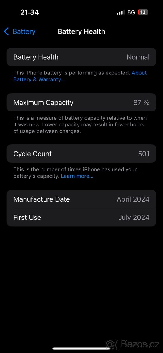 iPhone 15 128gb modrý - 8