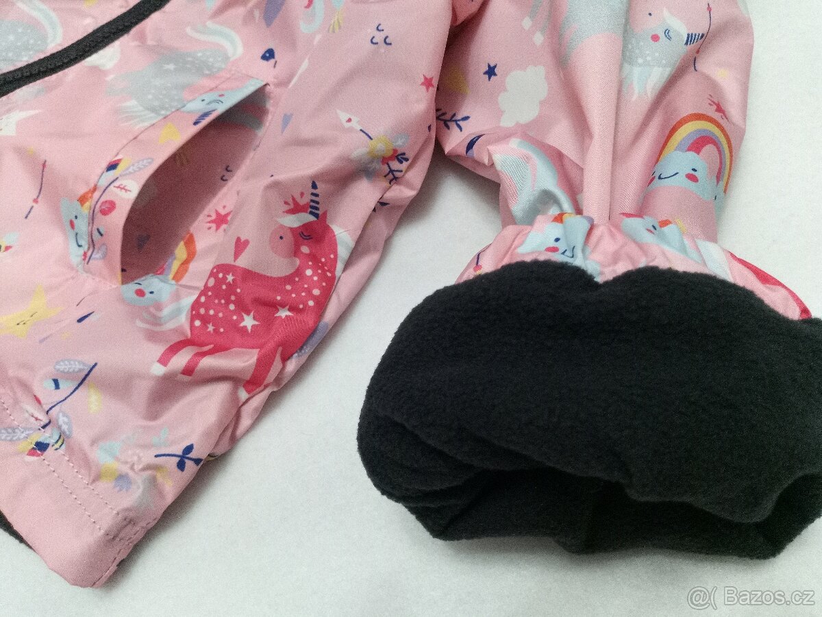 Nový nepromokavý termo set Jednorožci, vel.92/98 - 8