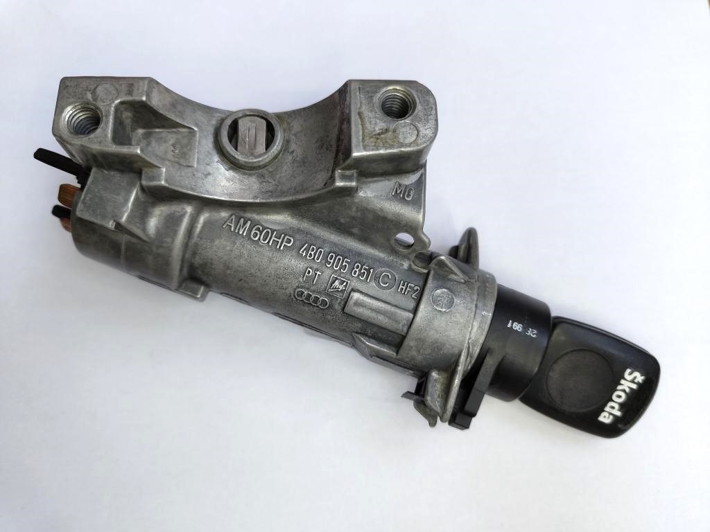 Spínací skříňka + zámek řízení Volkswagen Škoda Seat Audi. - 8