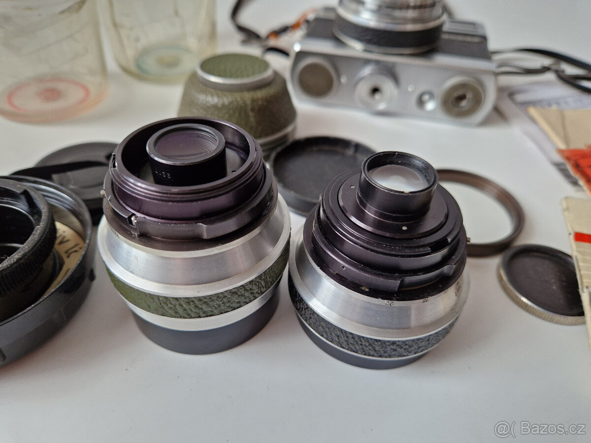 Starý fotoaparát Werra Werramatic + 3x objektiv - 8