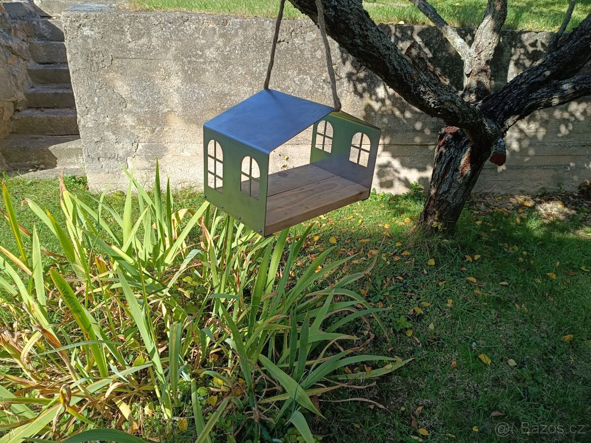 Krmítko pro ptáky stříbrné - 8