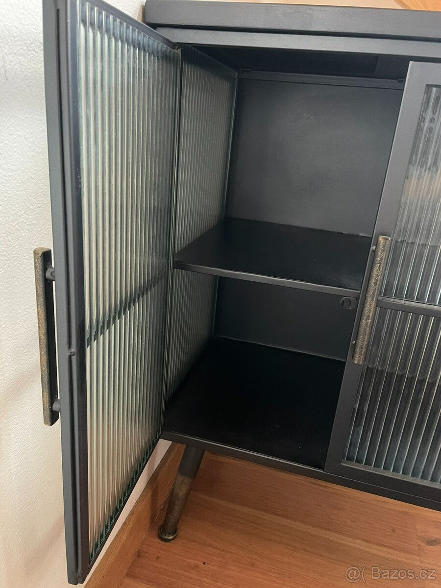 Skleněná industriální komoda Kare Design - 8