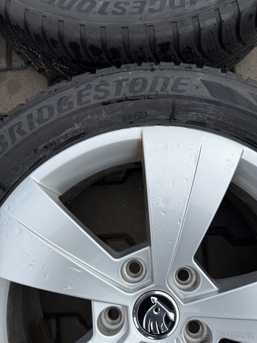 Komplet alu Škoda Superb 5x112r17+215/55r17 zimní - 8