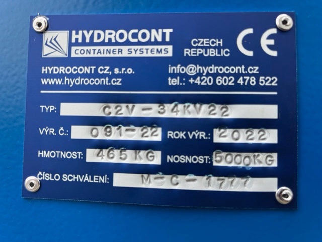 Kontejner vanový s vraty C2V-34KV22 - modrý - 8