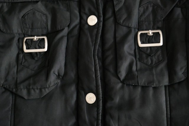 Černá zimní dlouhá prošívaná bunda, vel. 38, zn. Superstar - 8