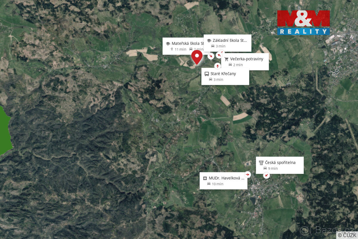 Prodej pozemku k bydlení, 1 477 m², Staré Křečany - 8