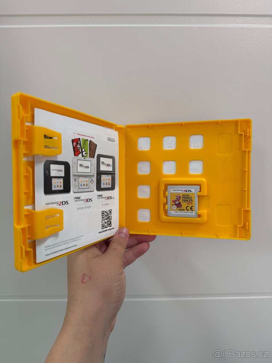 Nintendo 3DS Pink+ 5 her- pěkný stav - 8