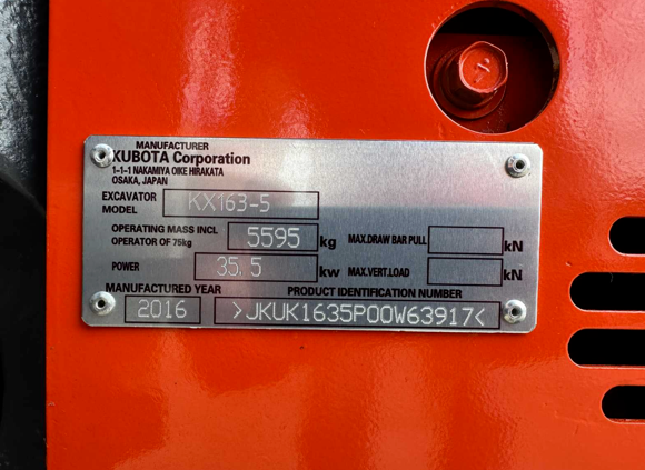 Minibager Kubota - 2016 - KX163-5 - 8