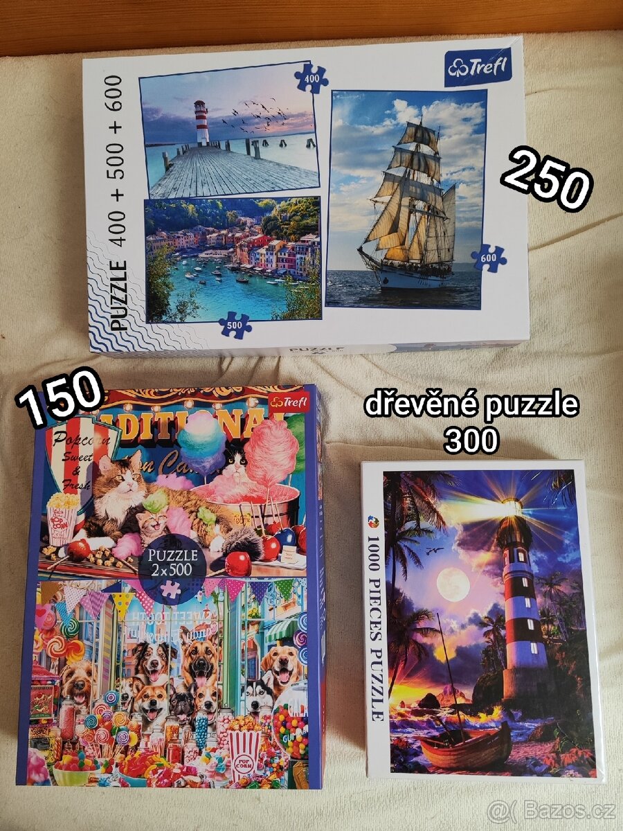 Různé puzzle 500, 1000 dílků - 8