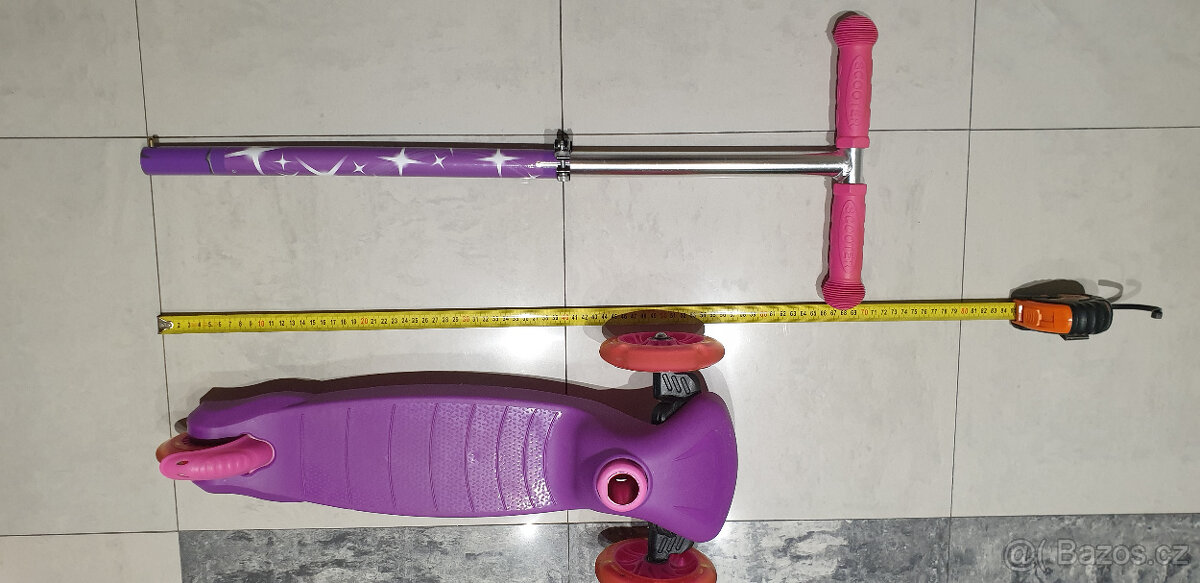 Dětská koloběžka s LED kolečky /3x kolečka/ - 8