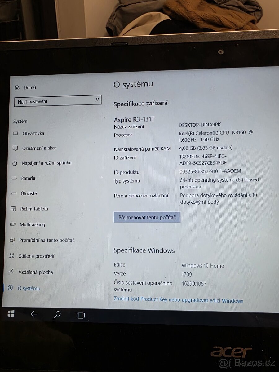 Acer R3-131T konvertibilní notebook dotykovým displejem - 8