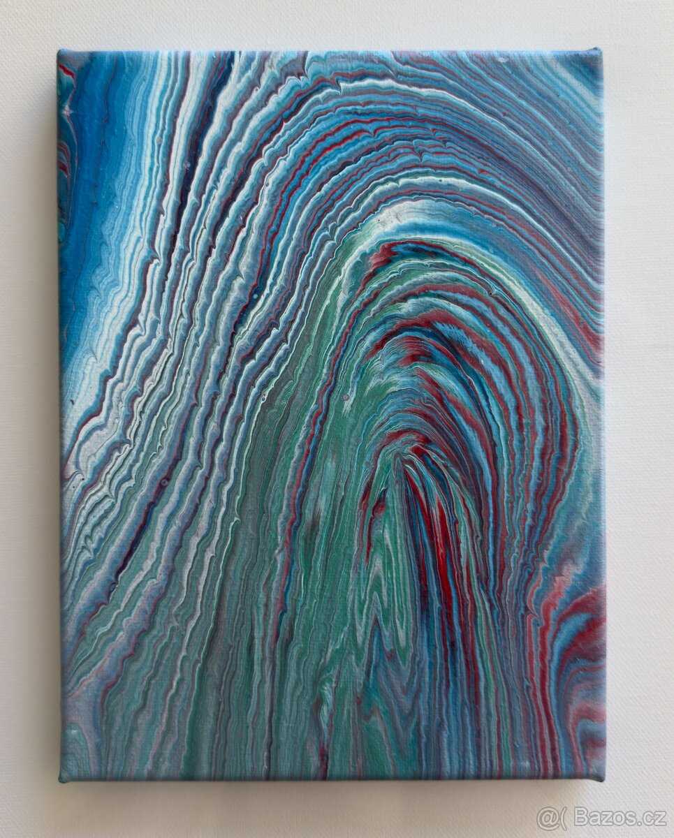 Akrylové obrazy - tekuté emoce - 8