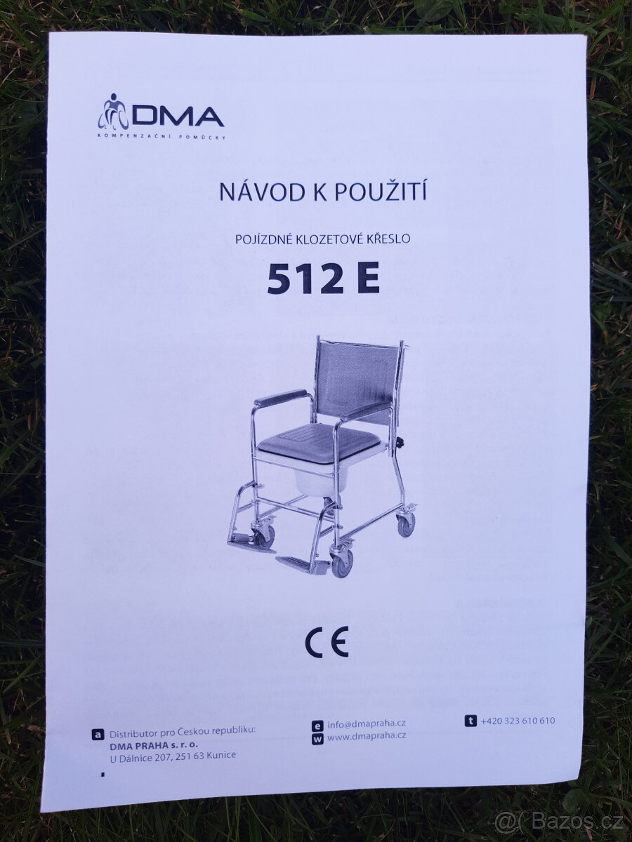 Pojízdné toaletní křeslo - klozetové - 8