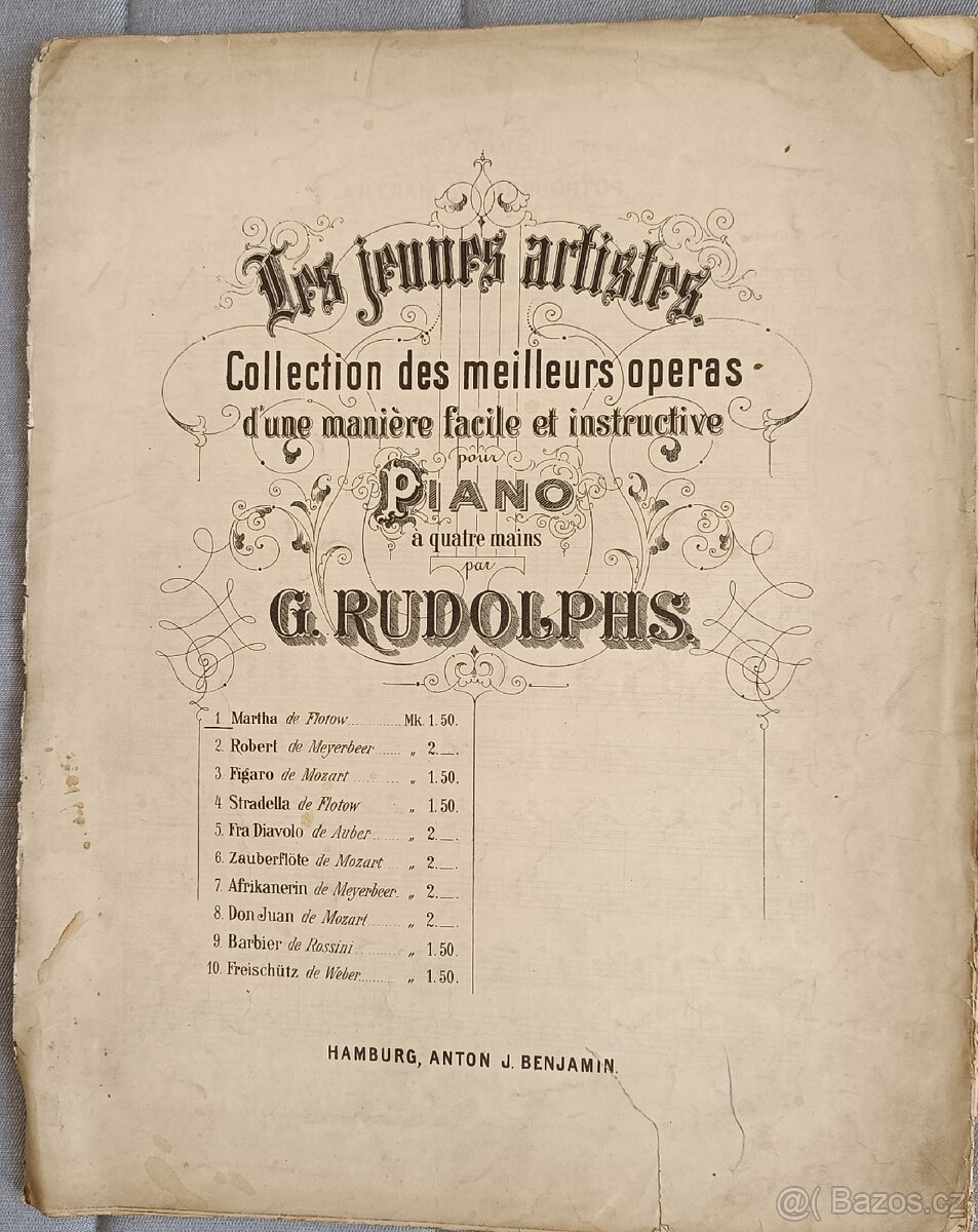 Staré noty a notové zapisy - Straus, Smetana, Grieg atd. - 8