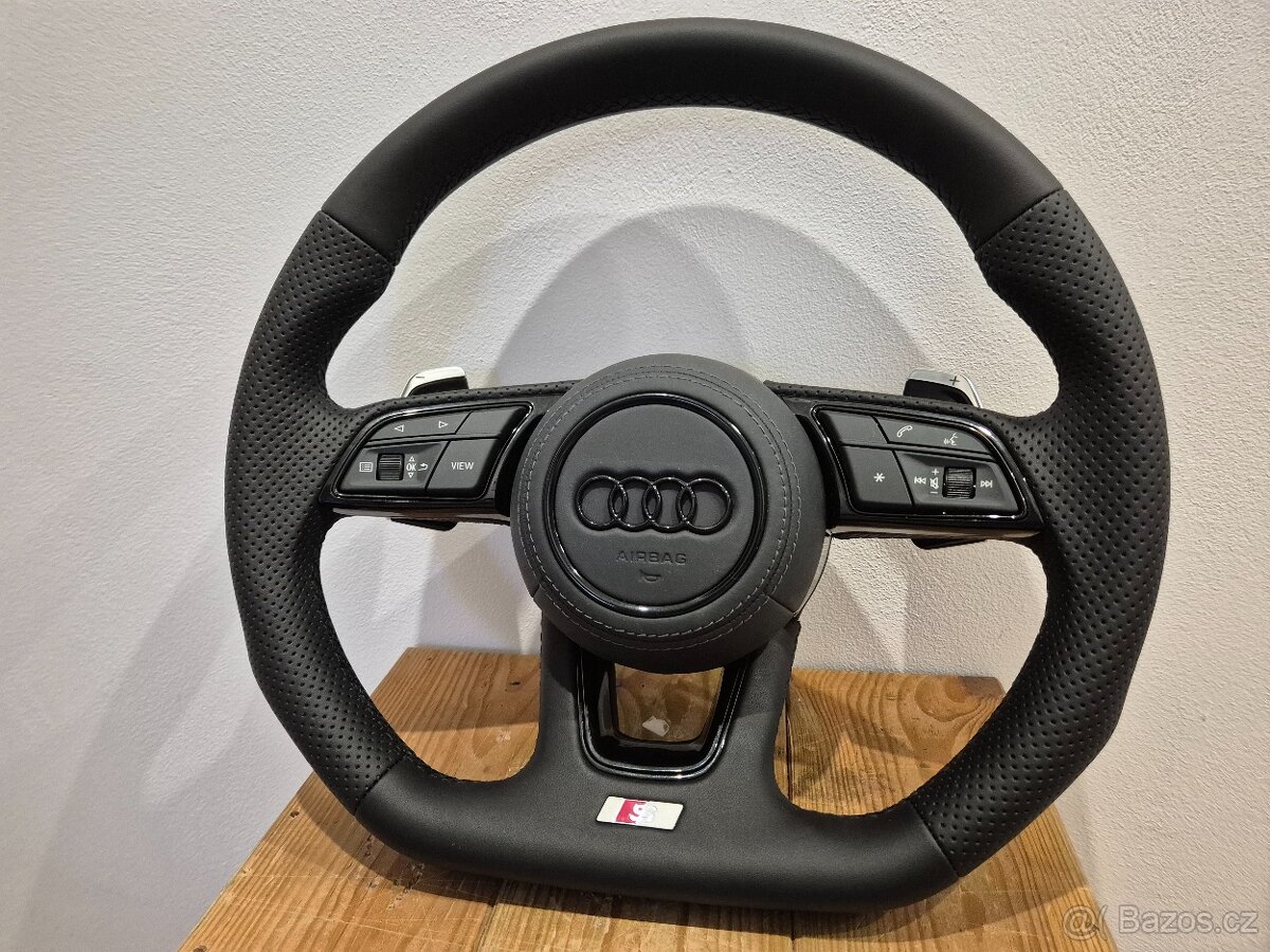 AUDI SLINE VOLANT MULTIFUNKCNY S PÁDLAMI A3 A4 A5 A6 Q5 Q7 - 8
