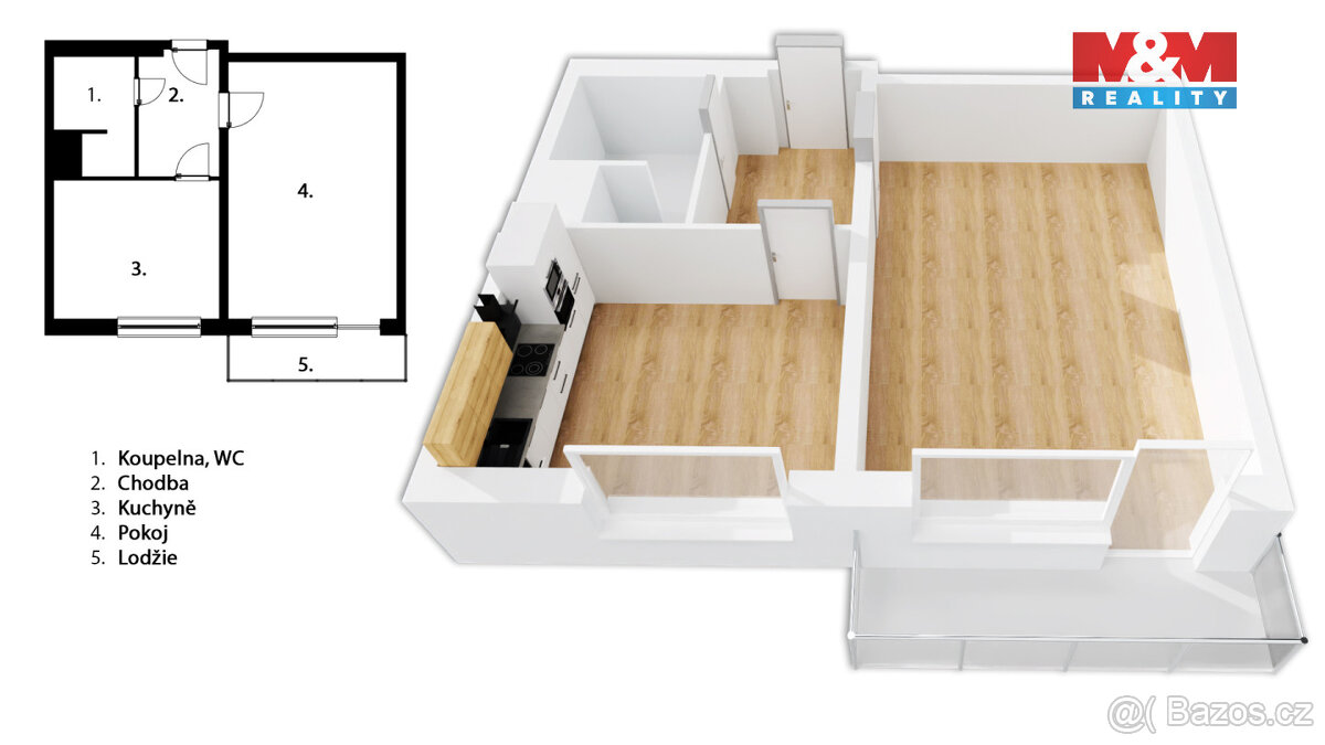 Prodej bytu 1+1, 39 m², Ostrava, ul. 29. dubna - 8