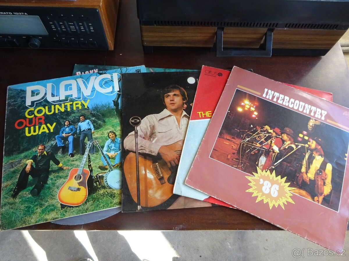 Gramofon a kotouč. magnetofon + LP desky. - 8