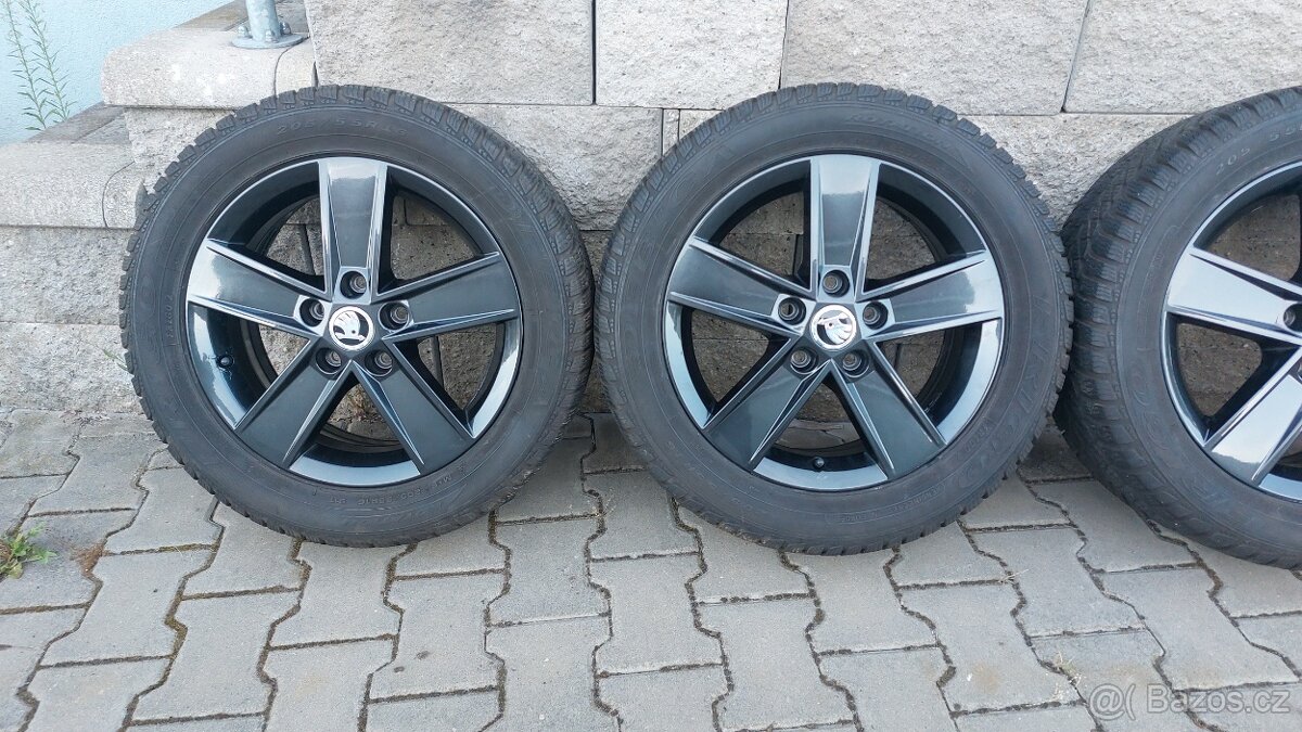 Alu kola 5x112 r16 Star originál Škoda Octavia III - 8
