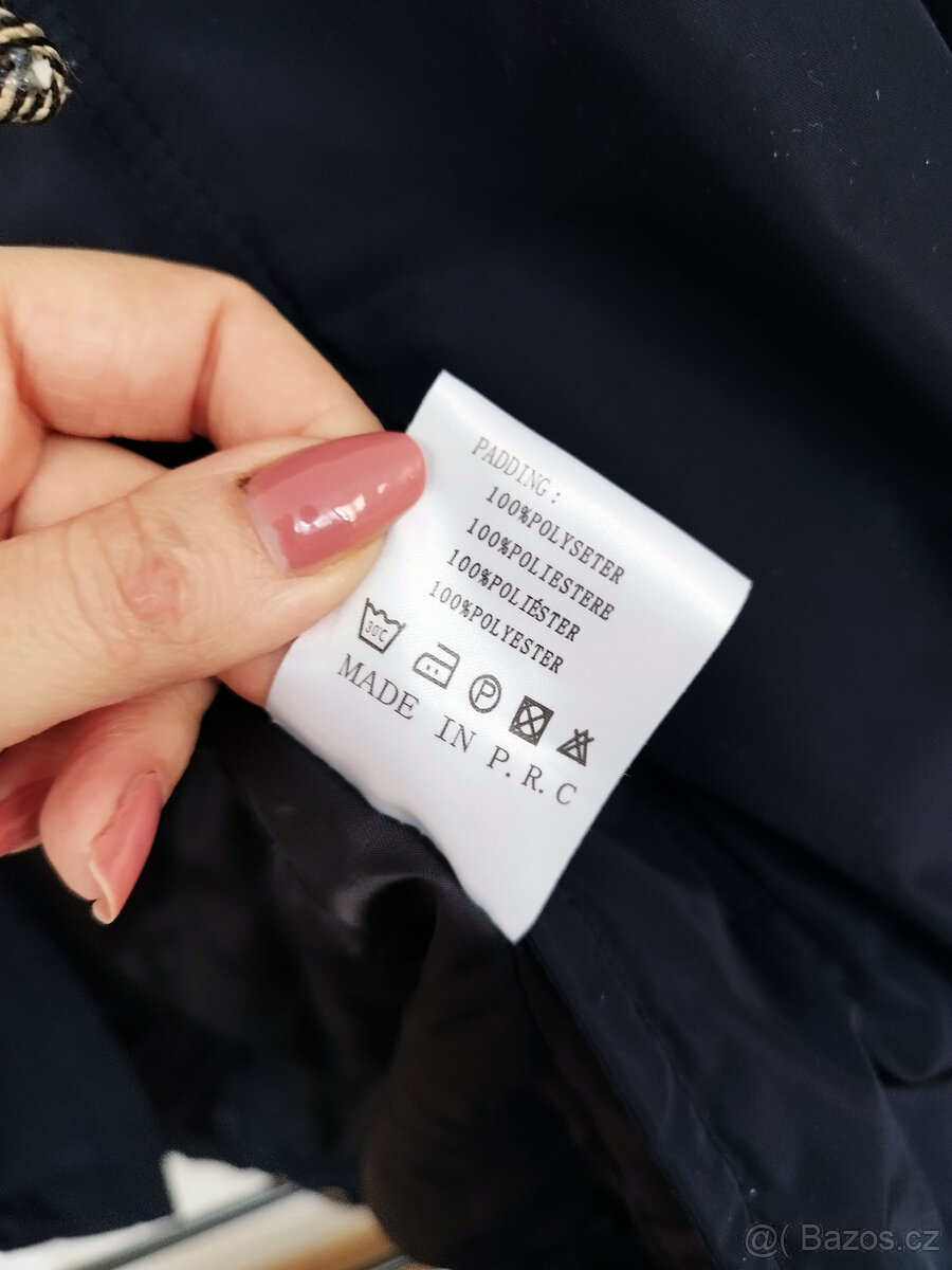 Pánská tmavě modrá podzimní / zimní bunda vel XL - 8