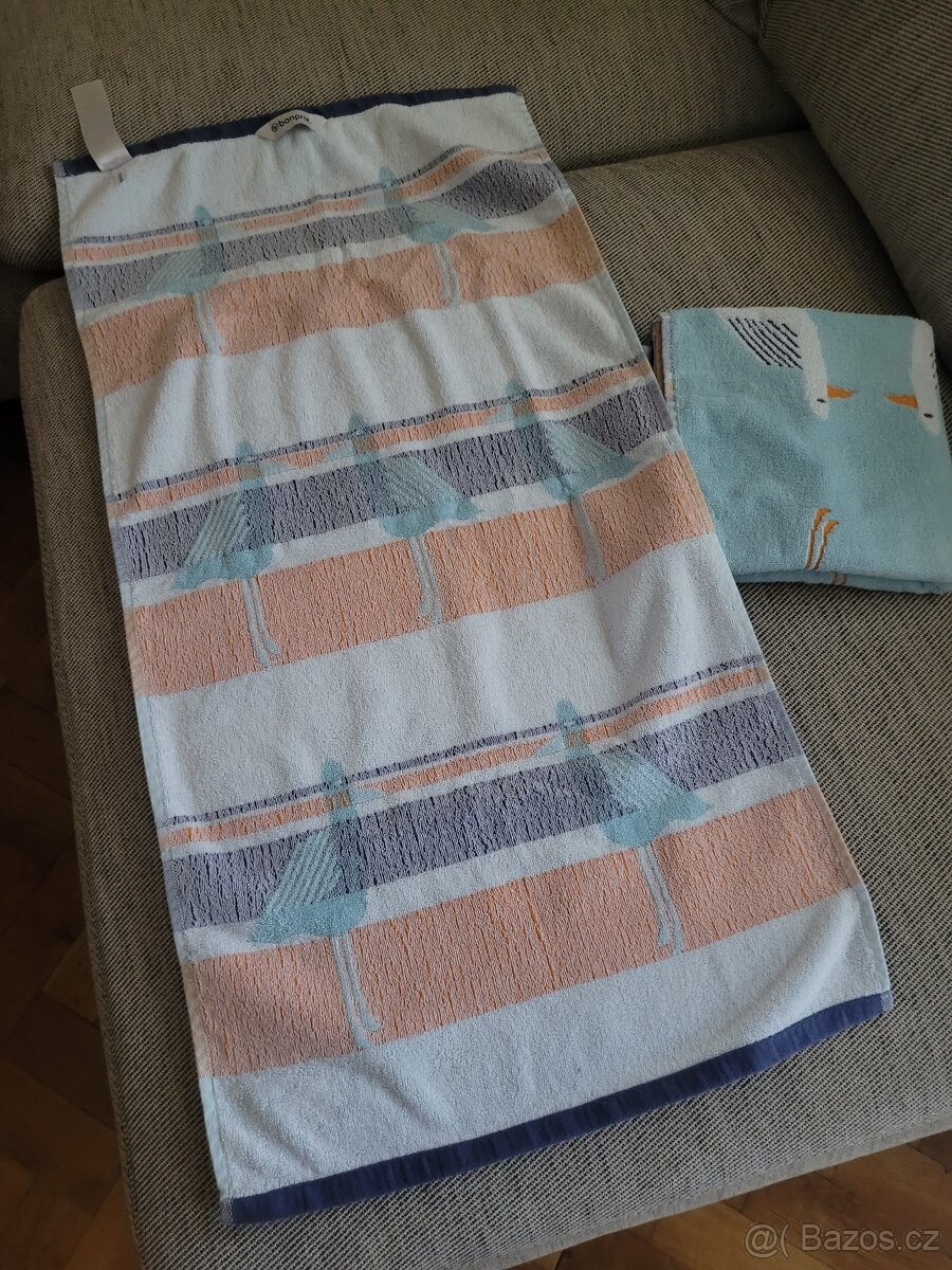 Dva nové hebké ručníky s motivem racků zn. Bonprix - 8