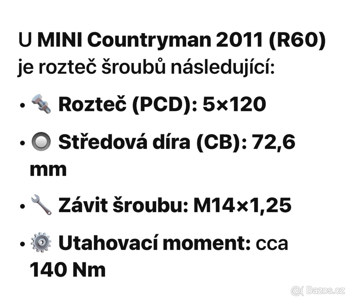 Sada alu Mini Countryman R60 - 8