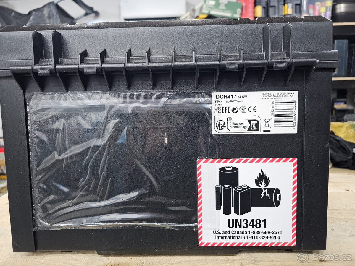 DeWALT DCH416NT + batt. + nabíječka + kufr - 8