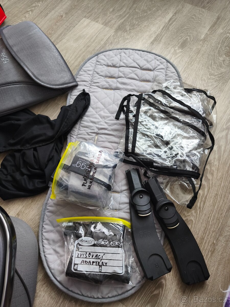 Egg 2 kočárek + příslušenství jurrasic Grey limitovaná edice - 8